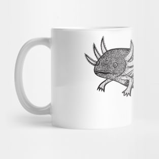 Axolotl Ink Art - light colors Mug